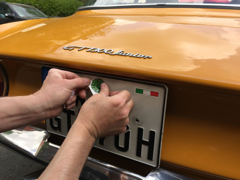 Plakette TÜV Giulia GT